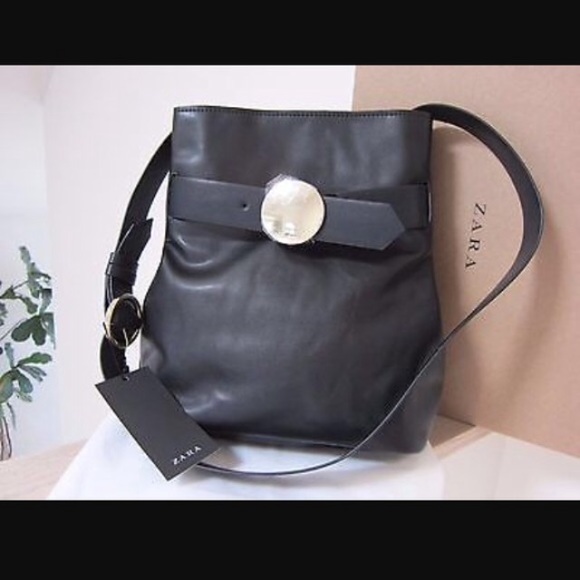 ZARA MESSENGER BUCKET CROSSBODY BAG - Picture 4 of 4