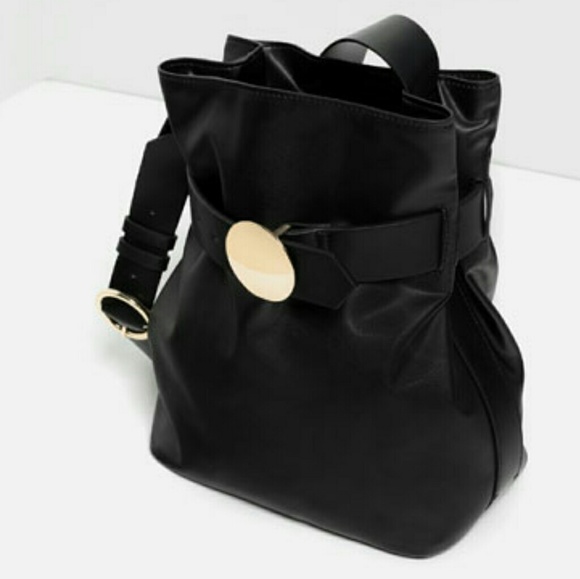 ZARA MESSENGER BUCKET CROSSBODY BAG - Picture 3 of 4
