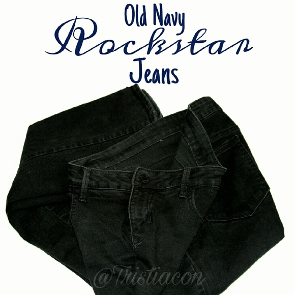 Old Navy Black "The Rockstar" Jeans Sz 14