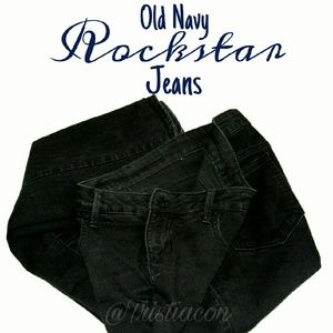 Old Navy Black "The Rockstar" Jeans Sz 14