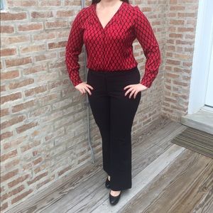 Great red blouse for work!