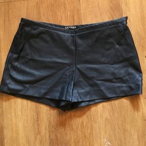 Like new Express leather shorts