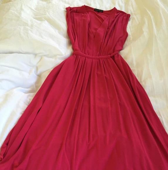 Zen Knits fuschia maternity dress