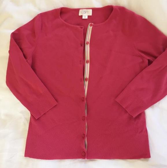 Ann Taylor Loft cardigan and matching shell