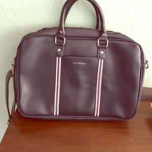 Ben Sherman Navy Double Zip Briefcase.