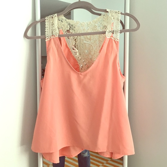 Peach Flowy Blouse - Picture 3 of 3