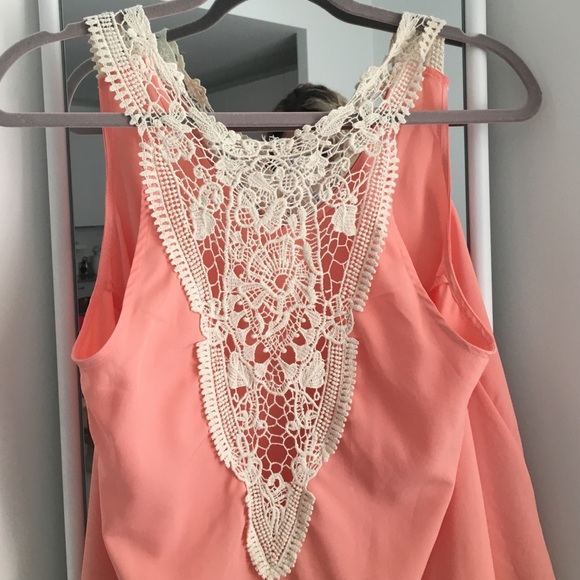Forever 21 Tops - Peach Flowy Blouse