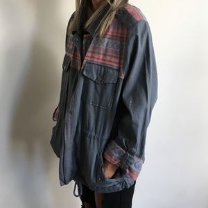 Mossimo Supply Co. Jackets & Coats - Denim Anorak with Tribal Print Details Mossimo Supply Co. Jackets & Coats - Denim Anorak with Tribal Print Details