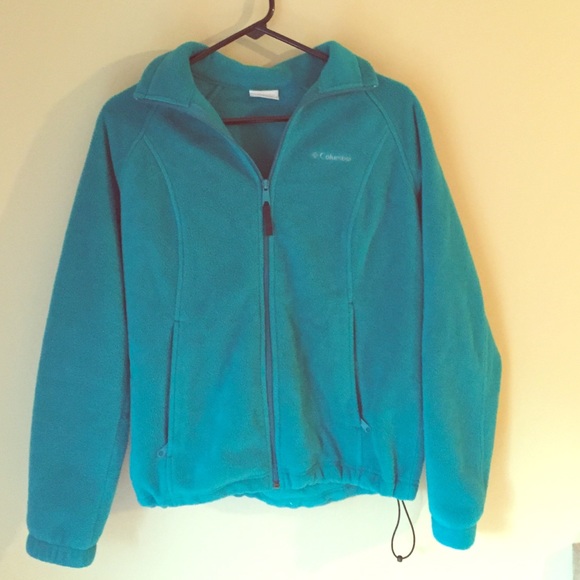 Blue/green Columbia fleece