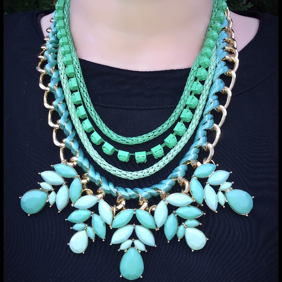 Women's Cara Turquoise Multi-Row Collar Necklace