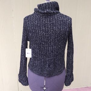 Free People Sweaters - Free People black comb cropped turtleneck sweater Free People Sweaters - Free People black comb cropped turtleneck sweater