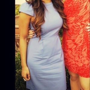 J. Crew Cap Sleeve Dress Cornflower Blue Sz 0P