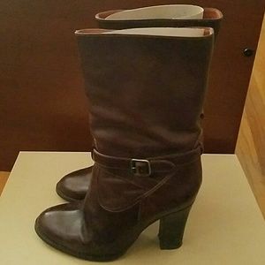 J.crew brown leather boots - 7