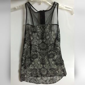 Helmut Lang Sheer Mesh Sleeveless Top