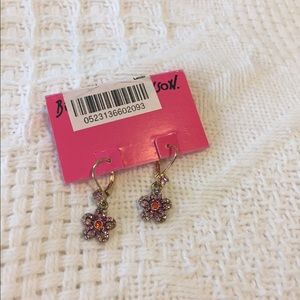 Betsy Johnson Flower Earrings