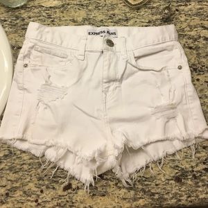 Express high waisted shorts