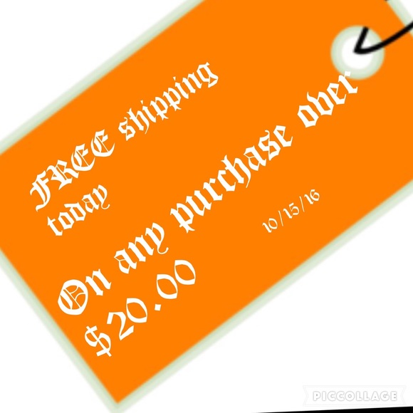 FREE Shipping today only anything over $20.00