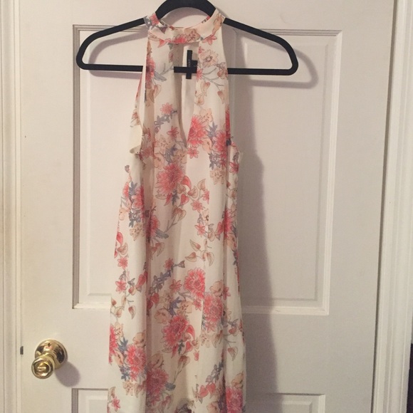 Floral cut out dress