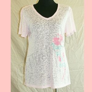 Light Pink Sheer Tee Sz XL