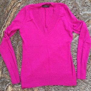 The Limited pink v-neck sweater