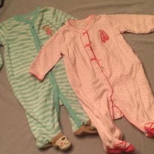 💗 SALE 💗 Carter's 3 Month Sleeper Onesie Bundle