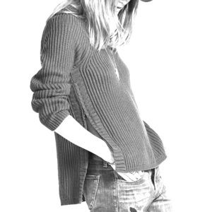 Madewell black tracklist side-zip pullover