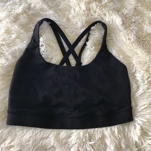 Black sports bra