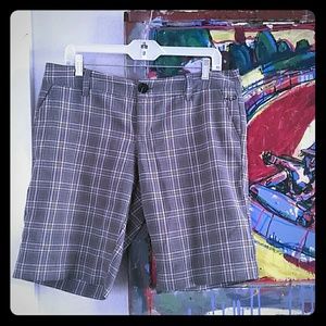 FOX Girls Gray Plaid Shorts