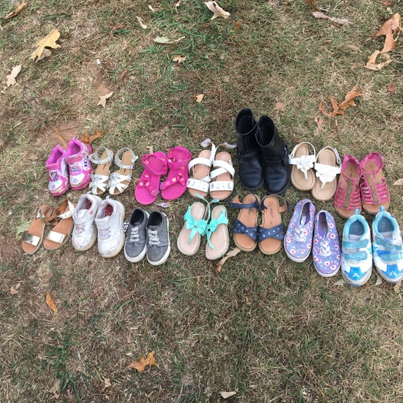Lot of toddler shoes