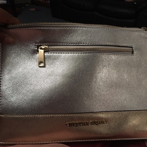 Gold and silver large clutch