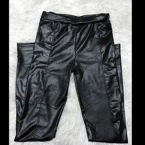Leather leggings