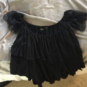 SALE ‼️If crop top black lace