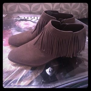 Steve Madden fringe booties