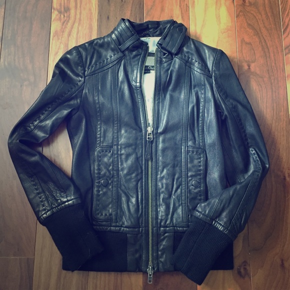 New Machage leather jacket - size small
