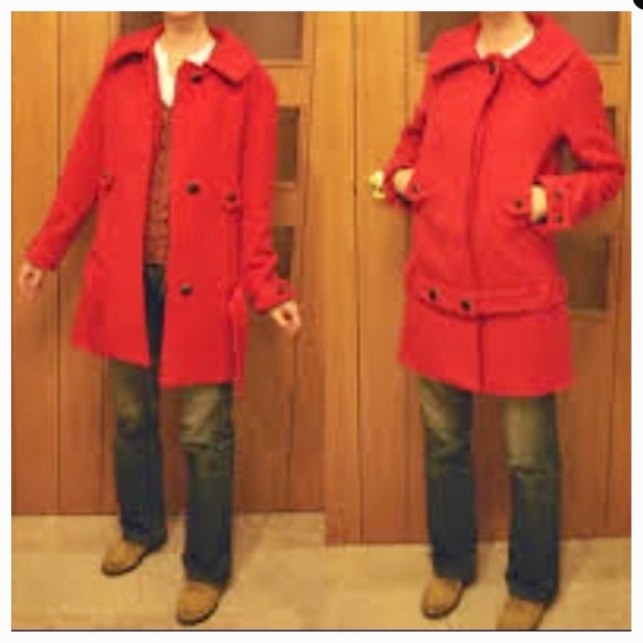 Zara Black Wool Blend Jacket Coat - Picture 4 of 4