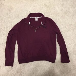 Pink brand quarter zip