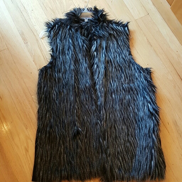 Adrianna Papell Sweaters - Adriana Papell Faux Fur Vest