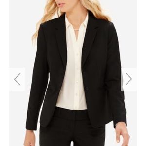 2-Button luxe black blazer