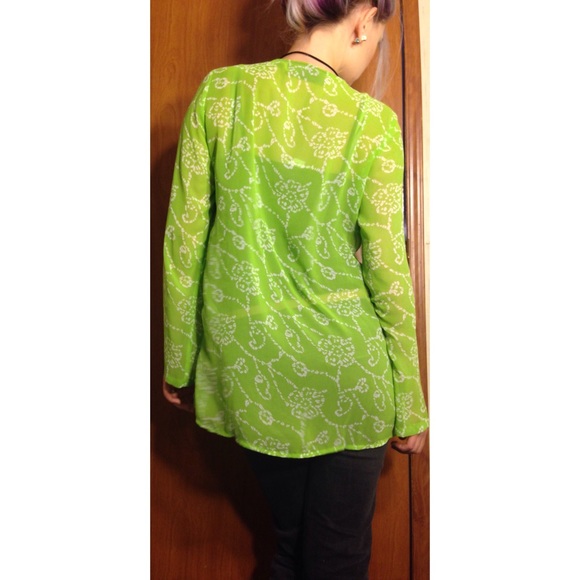 Gorgeous Sheer Embroidered Tunic - Picture 3 of 3