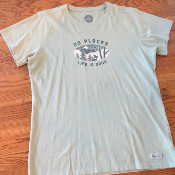Life is Good- Light green size large