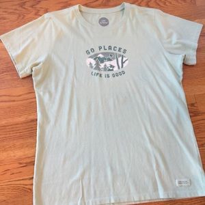 Life is Good- Light green size large