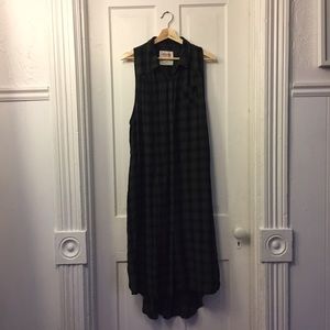 Mossimo plaid shirt dress