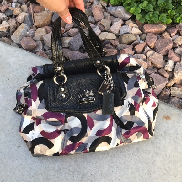 Coach chainlink purple bag