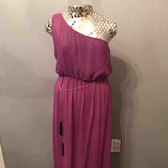 💞grecian goddess one shoulder maxi dress💞