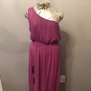 💞grecian goddess one shoulder maxi dress💞