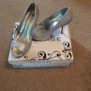 Silver Sparkly Heels