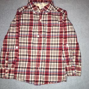 Healthtex plaid button up shirt