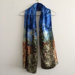 Van Gogh silk scarf