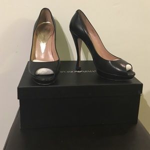 Emporio Armani Peep Toe Shoes