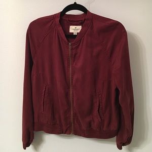 NWOT Maroon American Eagle Varsity Jacket